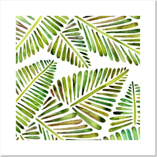 Green Banana Leaves Posters and Art